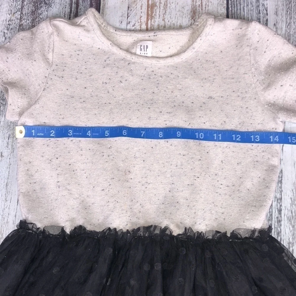 GAP Kids White Top w/Black Bottom Party Dress Sz10